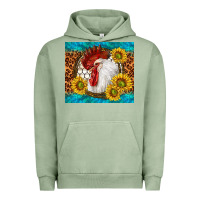 Pigment Oil Green western rooster Urban Hoodie - TumblerDesignByShophia
