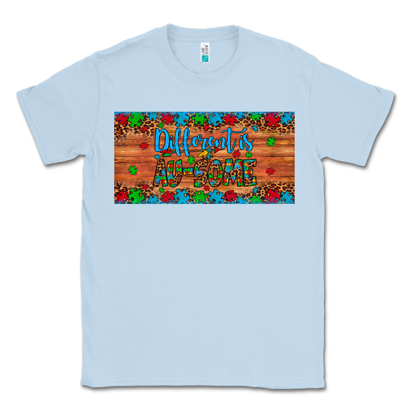 Different Is Au Some Autism Awareness License Plate Classic Tee by Artiststas | Teevron