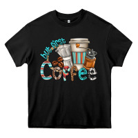 Black but first coffee Heavy Core Tee - texasbilliewilder