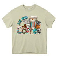 Mossy but first coffee Heavy Core Tee - texasbilliewilder