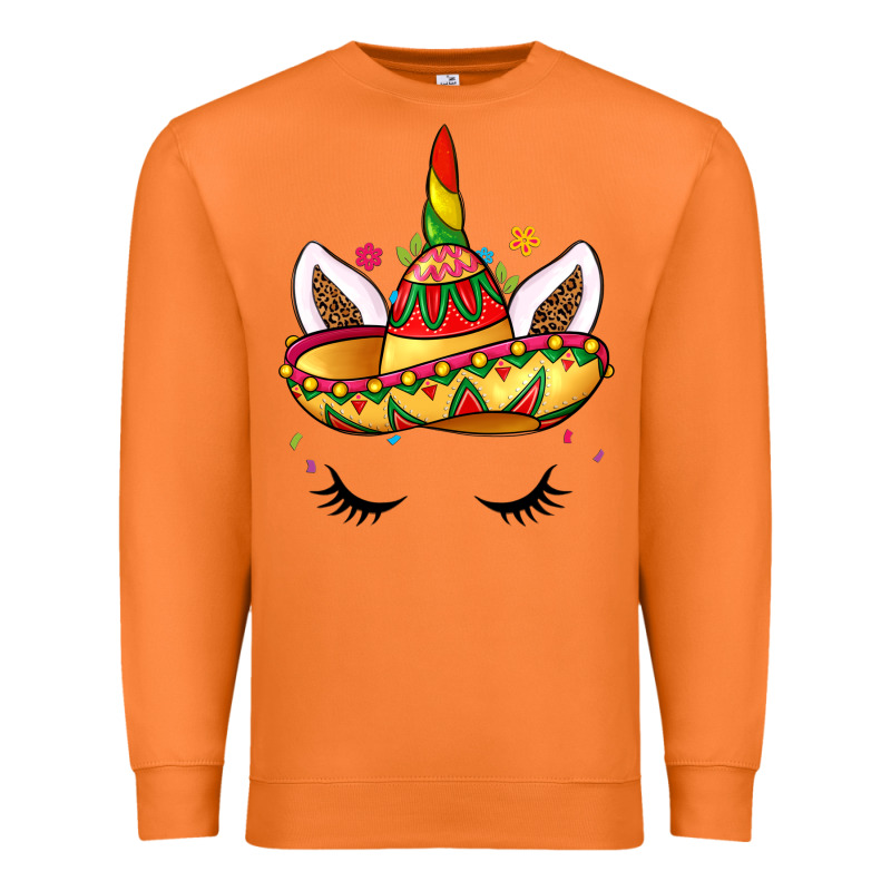 Unicorn And Sombrero Premium Sweatshirt by LillyAllenDesigns | Teevron