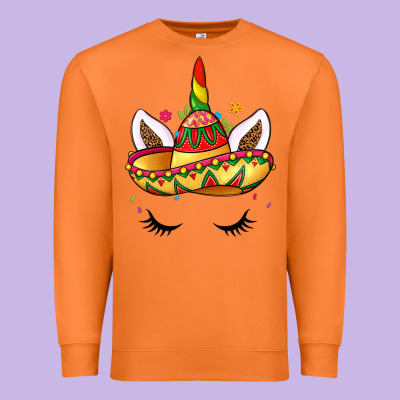 Unicorn And Sombrero Premium Sweatshirt Designed By Lillyallendesigns