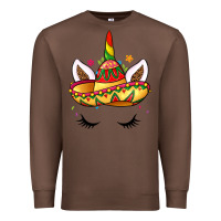 Chestnut unicorn and sombrero Premium Sweatshirt - LillyAllenDesigns