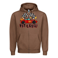 Chestnut pit crew boys birthday race car Zipper Hoodie - MaliasSmallBusiness