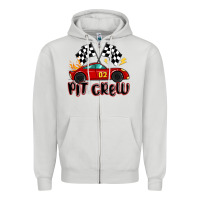 Pit Crew Boys Birthday Race Car Zipper Hoodie | Teevron
