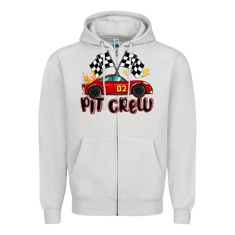 Pit Crew Boys Birthday Race Car Zipper Hoodie by MaliasSmallBusiness | Teevron