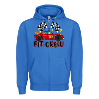 True Royal pit crew boys birthday race car Zipper Hoodie - MaliasSmallBusiness