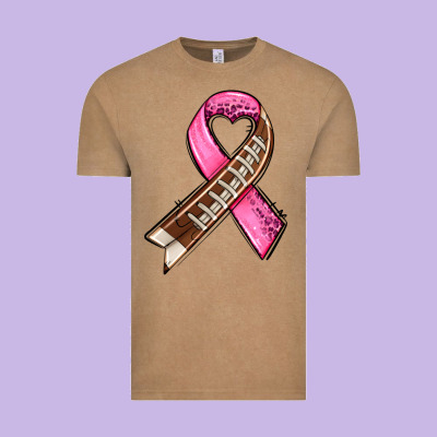 Breast Cancer Sport Ribbons Vintage Tee Designed By Adodesignshop