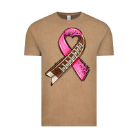 Vintage Coffee breast cancer sport ribbons Vintage Tee - AdoDesignShop