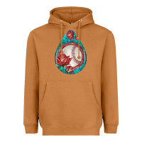 Meerkat baseball and western roses teardrop  7 Heavyweight Hoodie - BundleAndBundleShop