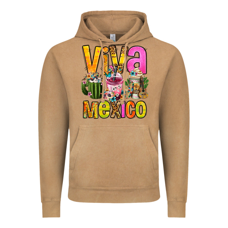 Viva Mexico Mexican Coffee Cups Vintage Hoodie by FaDigitalArtStudio | Teevron