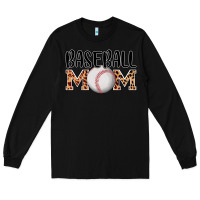 Black baseball mom Long Sleeve Tee - AdoDesignShop