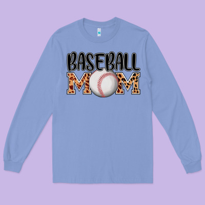 Baseball Mom Long Sleeve Tee Designed By Adodesignshop
