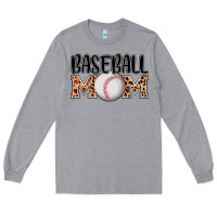 Heather Grey baseball mom Long Sleeve Tee - AdoDesignShop
