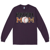 Plum baseball mom Long Sleeve Tee - AdoDesignShop