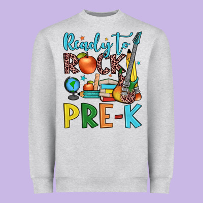 Ready To Rock Pre K Heavyweight Sweatshirt Designed By Jahusdesignshop