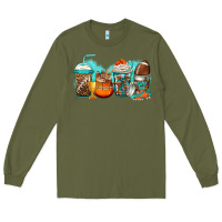 Army Green American football coffee Long Sleeve Tee - Jasminsmagicworld