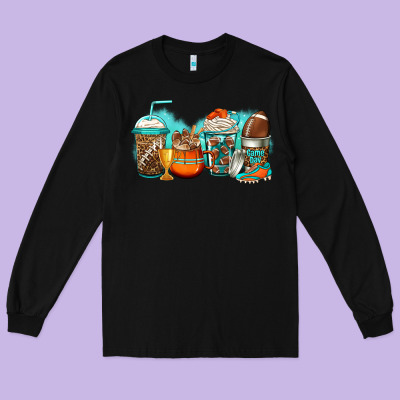 American Football Coffee Long Sleeve Tee Designed By Jasminsmagicworld