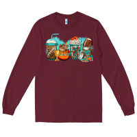 Burgundy American football coffee Long Sleeve Tee - Jasminsmagicworld