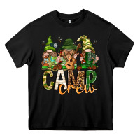 Black camp crew with gnomies Heavy Core Tee - texasbilliewilder