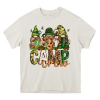 Cream camp crew with gnomies Heavy Core Tee - texasbilliewilder