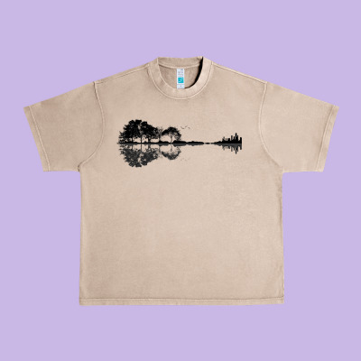 Nature Guitar Urban Heavy Tee Designed By Bettercallsaul