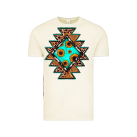 Vintage Arctic aztec leopard turquoise sunflower Vintage Tee - JahusDesignShop