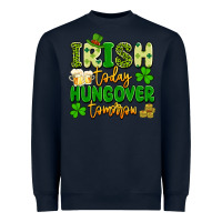 Navy irish today hungover tomorrow Heavyweight Sweatshirt - Artiststas