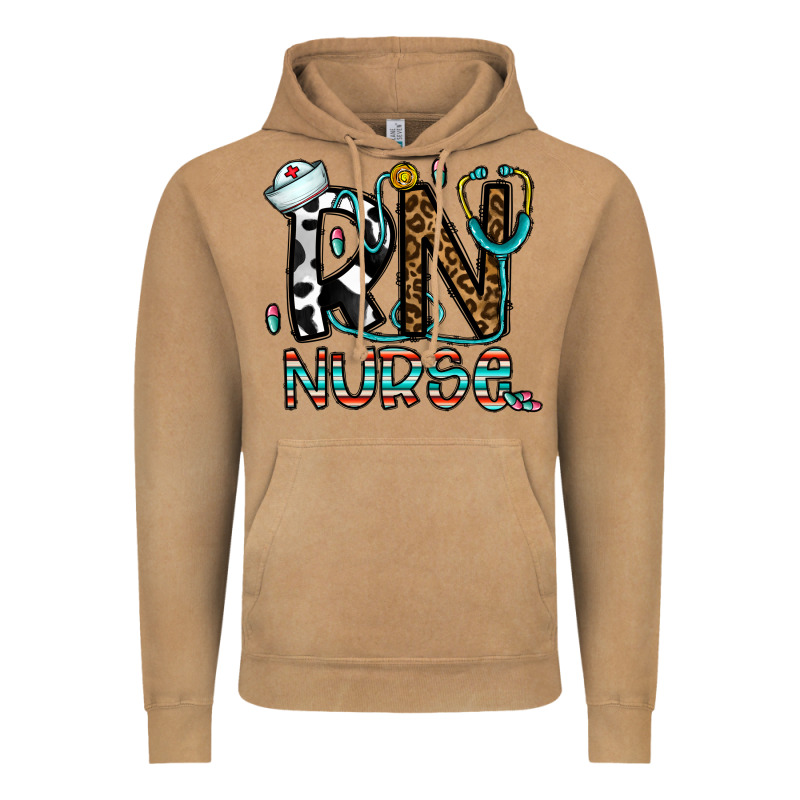 Rn Nurse Vintage Hoodie by CowhideDigitalArt | Teevron