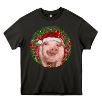 Asphalt Pig Christmas Heavy Core Tee - RanaPortraitStore