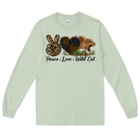 Matcha Peace Love Wild Cat Head Long Sleeve Tee - LillyAllenDesigns