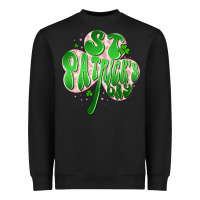 Black st patricks day clover Heavyweight Sweatshirt - Artiststas
