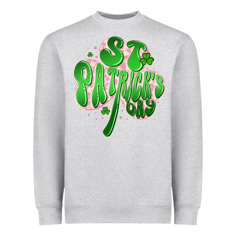 St Patricks Day Clover Heavyweight Sweatshirt by Artiststas | Teevron