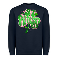 Navy st patricks day clover Heavyweight Sweatshirt - Artiststas
