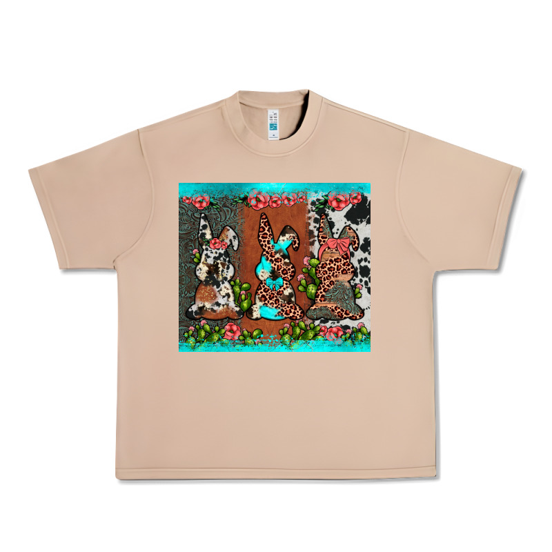 Easter Bunny's Leopard Cowhide Cactus Urban Heavy Tee by JahusDesignShop | Teevron