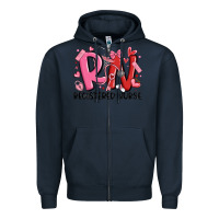 Navy rn registered nurse valentines day Zipper Hoodie - MaliasSmallBusiness