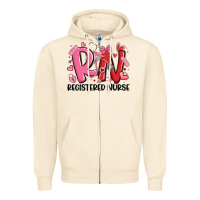 Sandshell rn registered nurse valentines day Zipper Hoodie - MaliasSmallBusiness