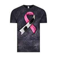 Cloud Black breast cancer sport ribbons Vintage Tee - AdoDesignShop