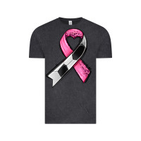 Vintage Black breast cancer sport ribbons Vintage Tee - AdoDesignShop