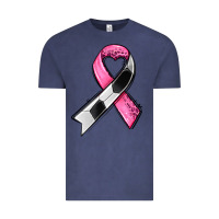 Vintage Denim breast cancer sport ribbons Vintage Tee - AdoDesignShop