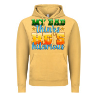 Vintage Mustard my dad thinks he is hilarious Vintage Hoodie - HRA Design Shop