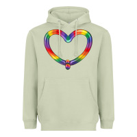Matcha Lgbtq Heart Balloon Heavyweight Hoodie - BundleAndBundleShop