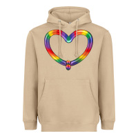 Lgbtq Heart Balloon Heavyweight Hoodie | Teevron