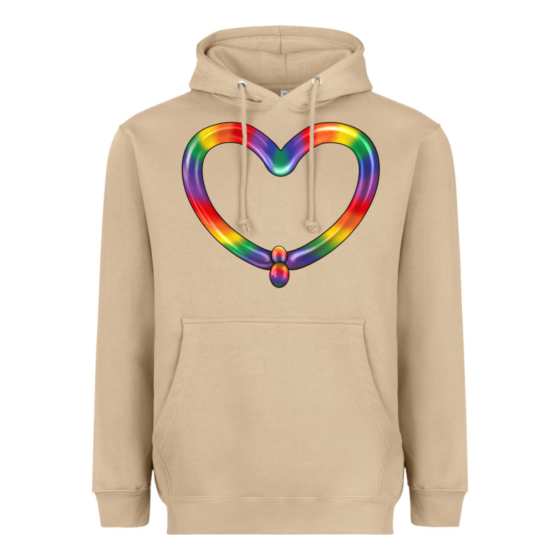 Lgbtq Heart Balloon Heavyweight Hoodie by BundleAndBundleShop | Teevron