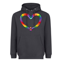 Smoke Lgbtq Heart Balloon Heavyweight Hoodie - BundleAndBundleShop