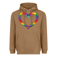 Toasted Coconut Lgbtq Heart Balloon Heavyweight Hoodie - BundleAndBundleShop