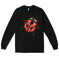 Black ladybug Long Sleeve Tee - BarkalooDesign