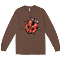 Chestnut ladybug Long Sleeve Tee - BarkalooDesign