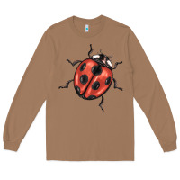 Toasted Coconut ladybug Long Sleeve Tee - BarkalooDesign