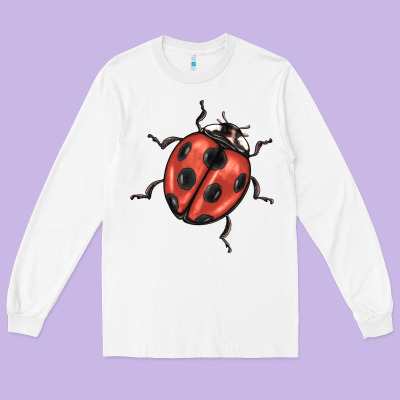 Ladybug Long Sleeve Tee Designed By Barkaloodesign